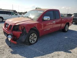 Salvage trucks for sale at Riverview, FL auction: 2005 Nissan Titan XE