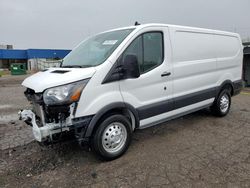 Salvage trucks for sale at Woodhaven, MI auction: 2023 Ford Transit T-150