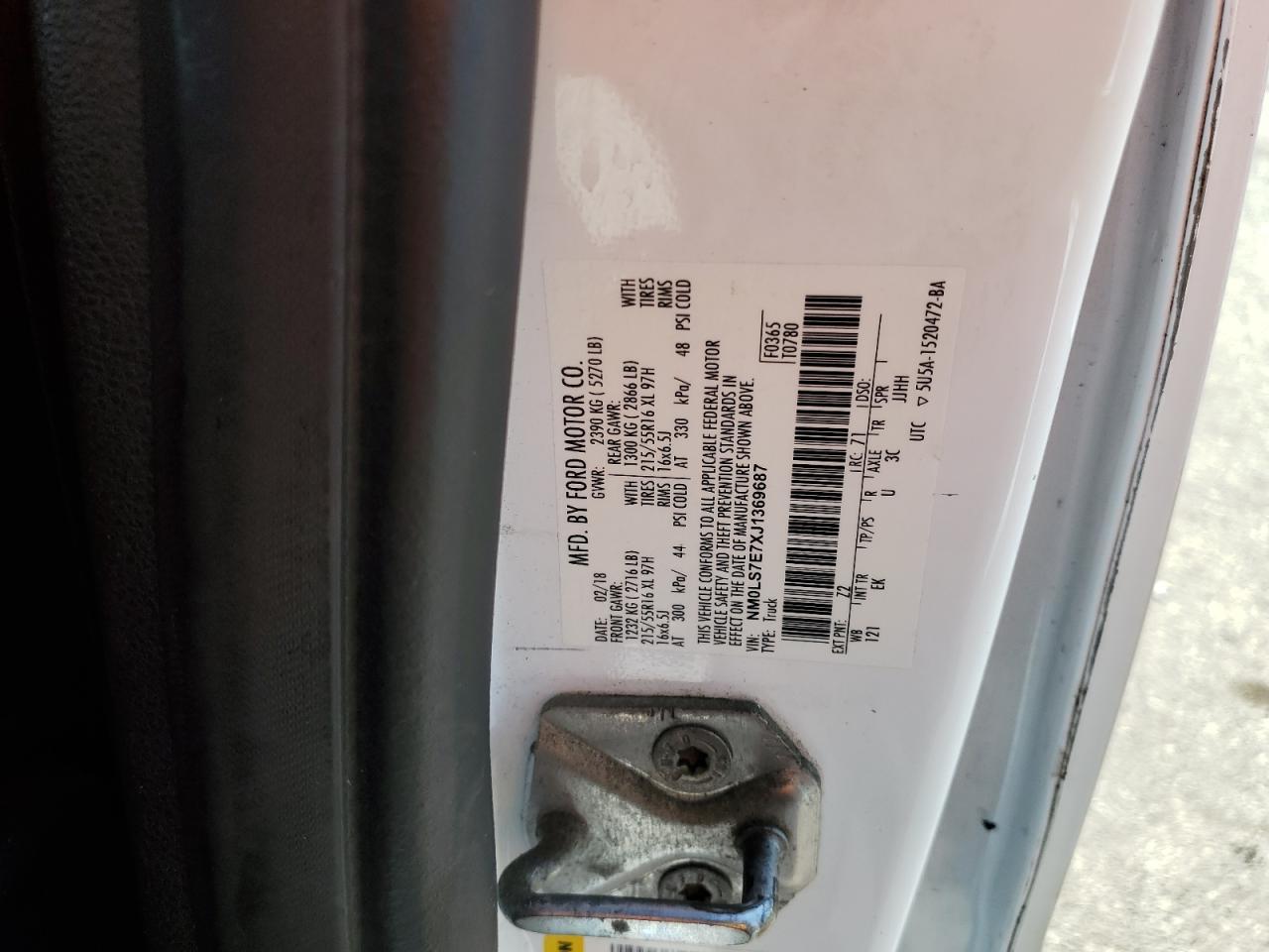 2018 Ford Transit Connect xl