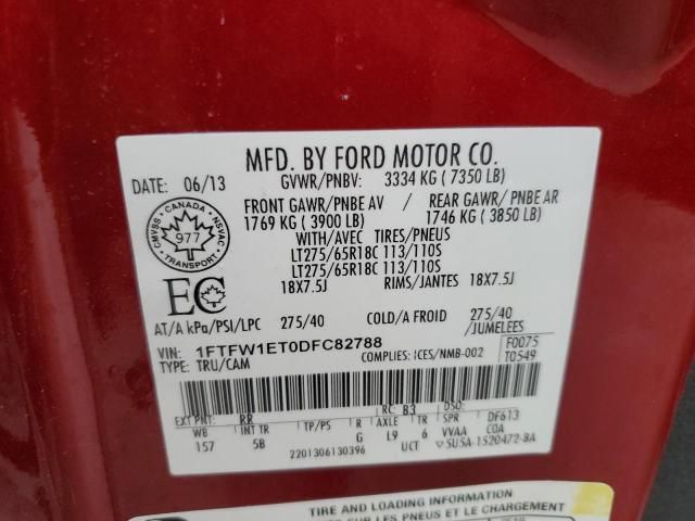 2013 Ford F150 Supercrew