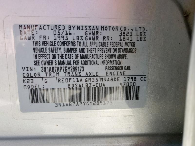 2016 Nissan Sentra S