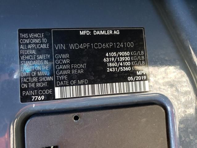 2019 Mercedes-Benz Sprinter 2500/3500