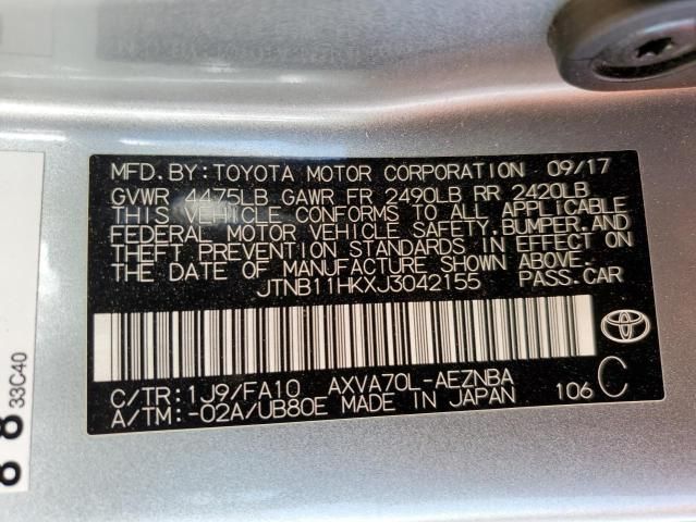 2018 Toyota Camry L