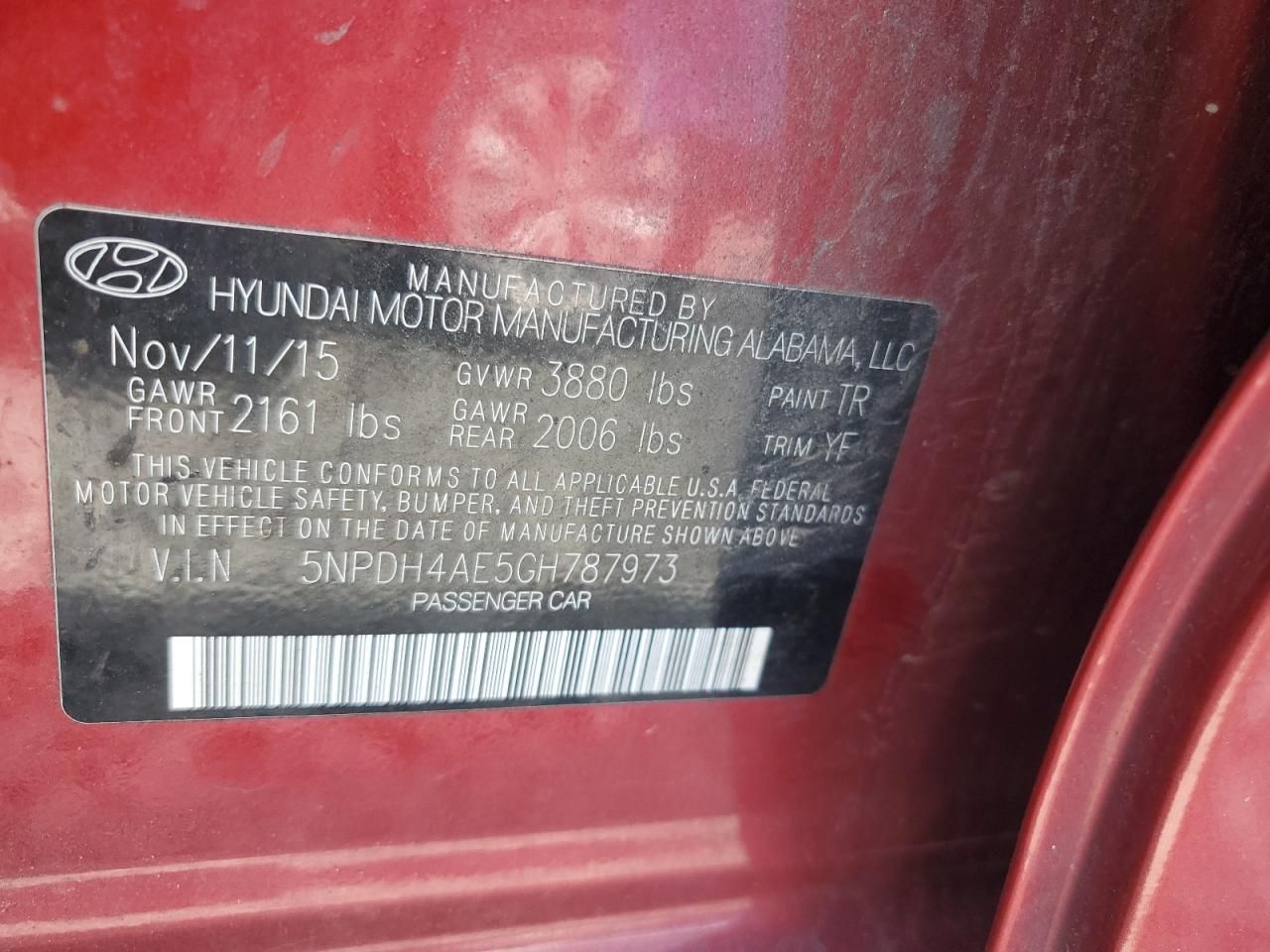 2016 Hyundai Elantra se