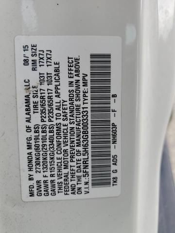 2016 Honda Odyssey EXL