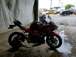 Salvage motorcycles for sale at Ebensburg, PA auction: 2024 Kawasaki EX500 A