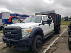 Salvage trucks for sale at Woodhaven, MI auction: 2015 Ford F450 Super Duty