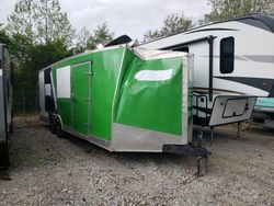 Salvage trucks for sale at Cicero, IN auction: 2019 Stealth LTH STT8524TA3 Enclosed Cargo Trailer