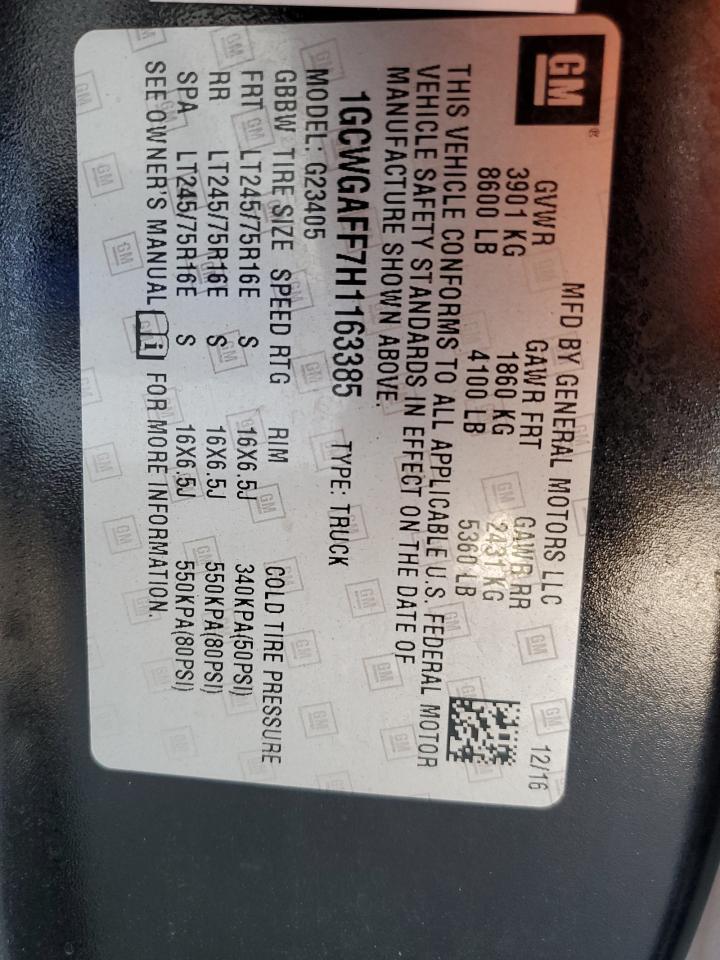 2017 Chevrolet Express G2500