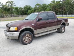 Salvage trucks for sale at Fort Pierce, FL auction: 2002 Ford F150 Supercrew