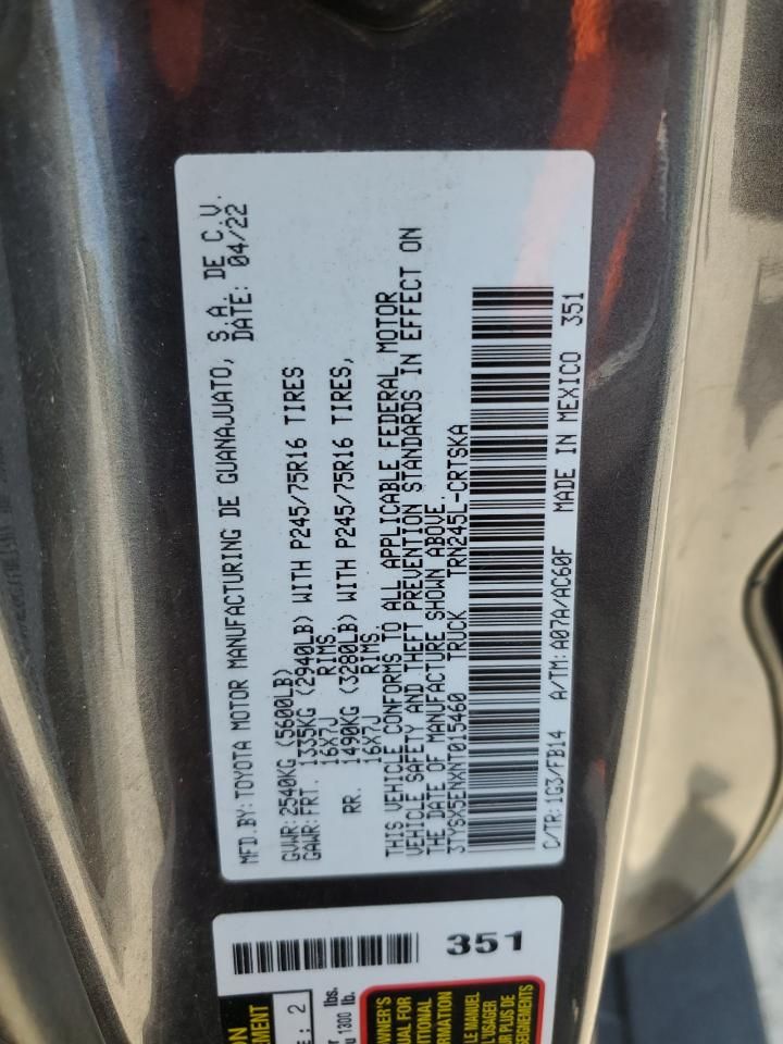 2022 Toyota Tacoma Access cab