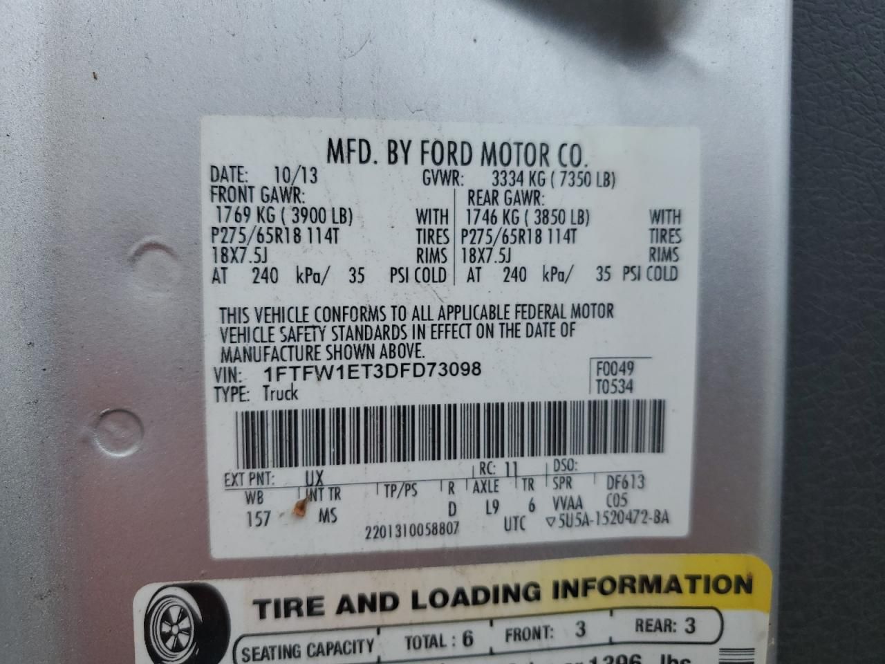 2013 Ford F150 Supercrew