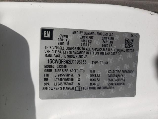 2013 Chevrolet Express G2500