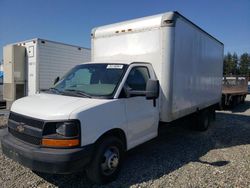 Salvage trucks for sale at Graham, WA auction: 2016 Chevrolet Express G3500