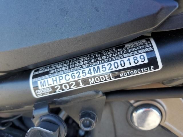2021 Honda CBR500 RA