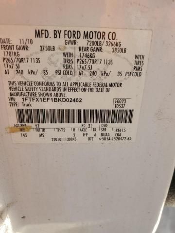 2011 Ford F150 Super Cab
