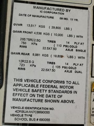 2012 Ic Corporation 3000 CE