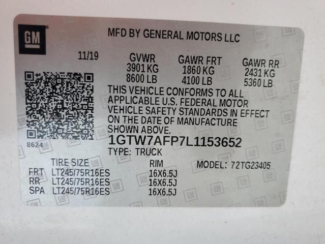 2020 GMC Savana G2500