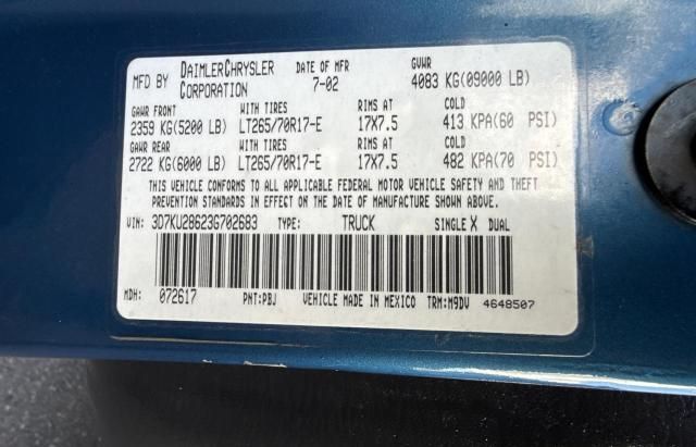 2003 Dodge RAM 2500 ST