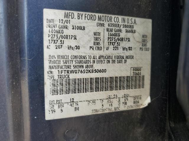 2002 Ford F150 Supercrew