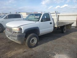 Salvage trucks for sale at Bakersfield, CA auction: 2002 GMC New Sierra C3500