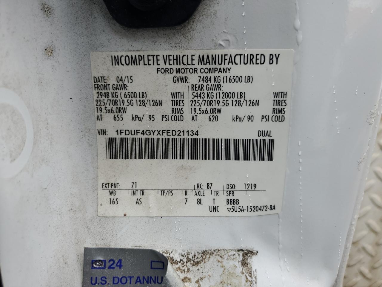 2015 Ford F450 Super Duty