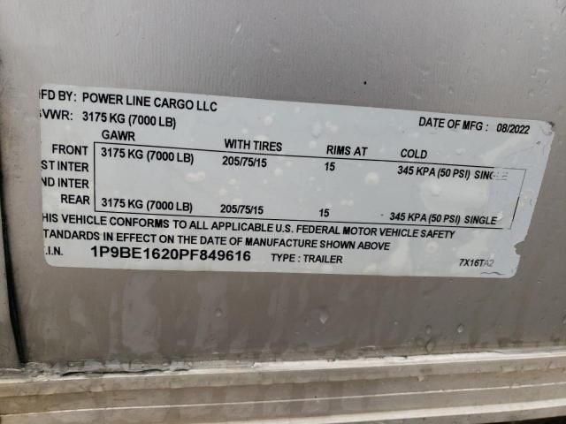 2023 Powe R Line 7X16TA2 Enclosed Cargo Trailer