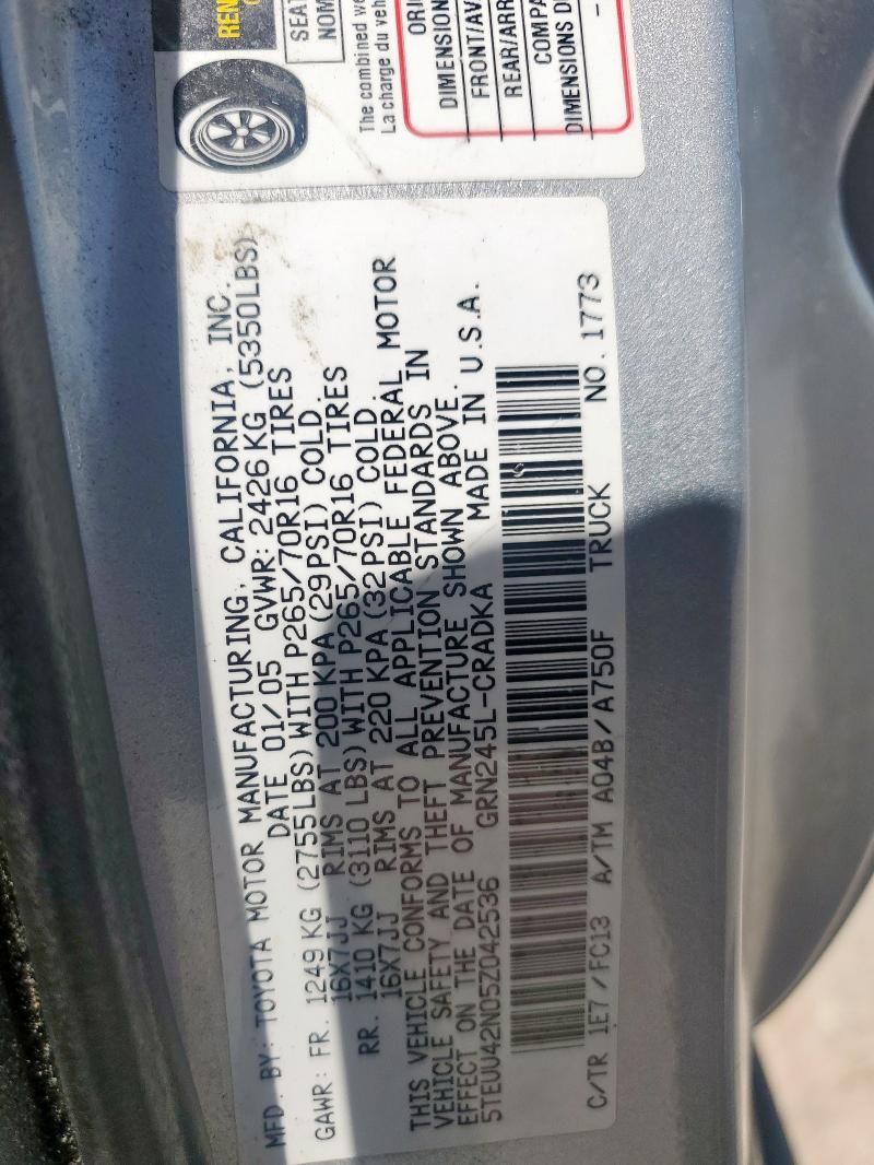 2005 Toyota Tacoma Access Cab