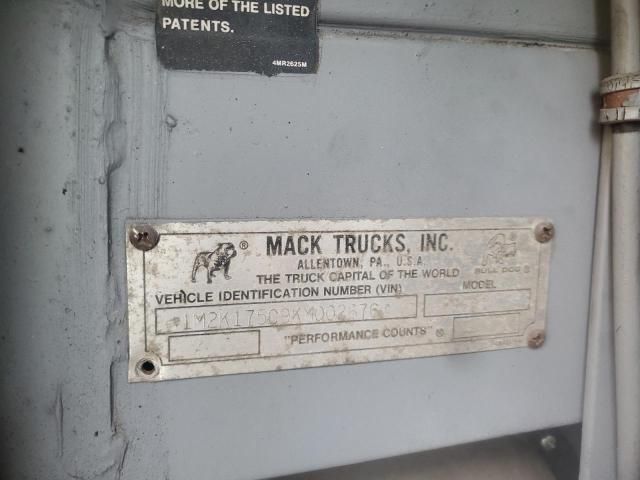 1989 Mack MR600 ROLL-OFF Container Truck