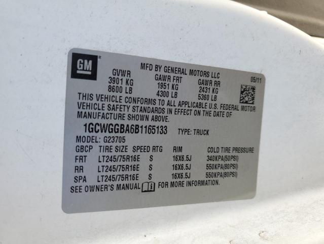 2011 Chevrolet Express G2500