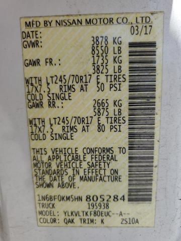2017 Nissan NV 1500 S