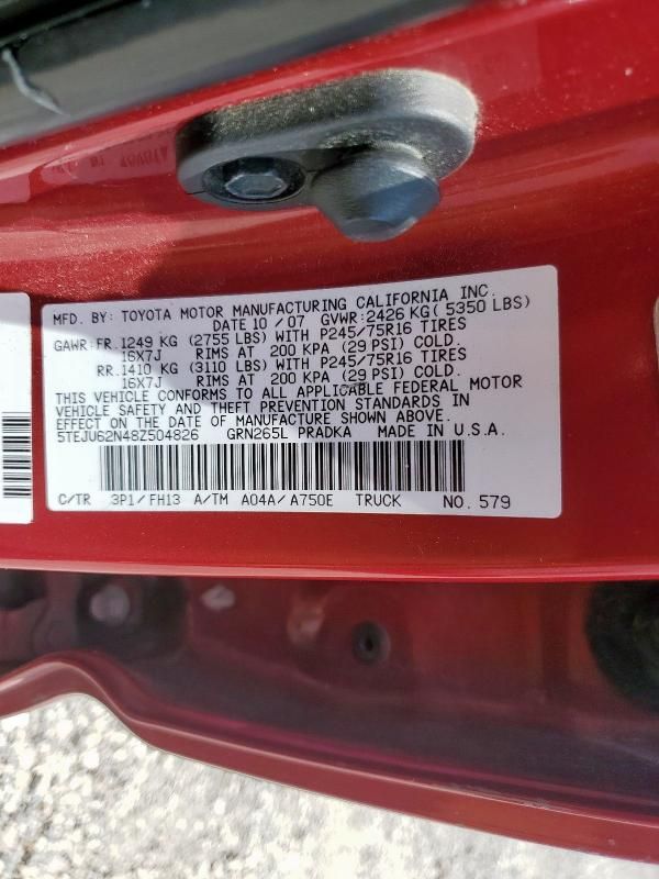 2008 Toyota Tacoma Double Cab Prerunner