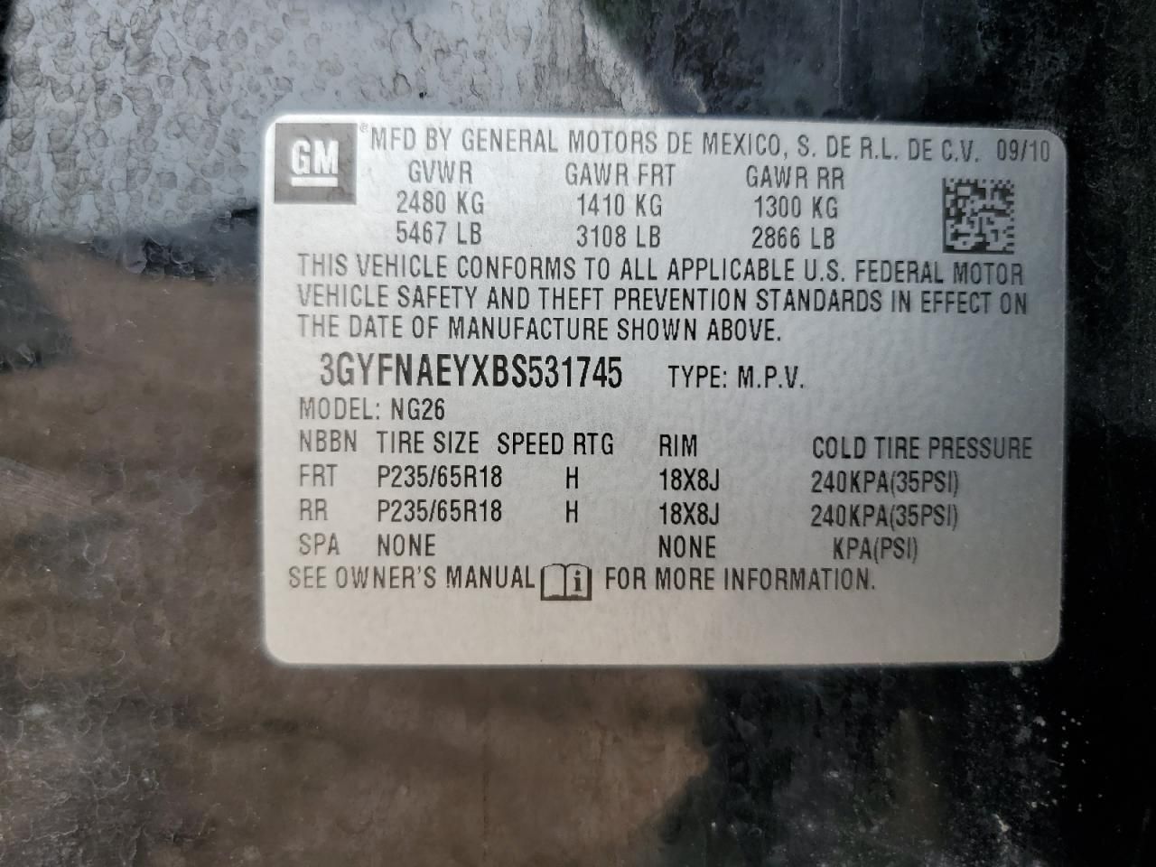 2011 Cadillac Srx Luxury Collection