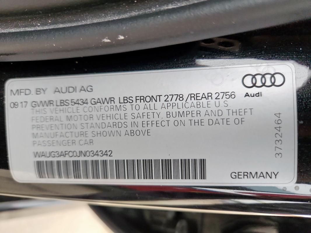 2018 Audi A6 Premium Plus