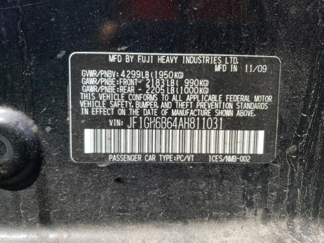 2010 Subaru Impreza 2.5I Premium