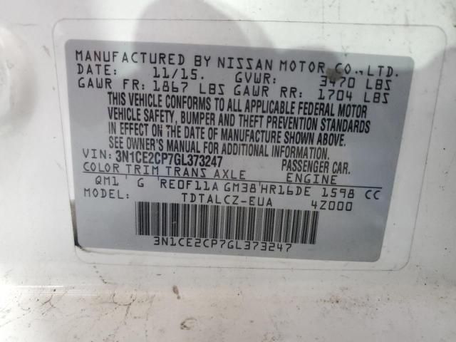 2016 Nissan Versa Note S