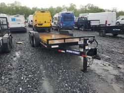Salvage trucks for sale at Grantville, PA auction: 2024 Sure-Trac ST8220TBE-8-140 Tilt Deck Equipment Trailer