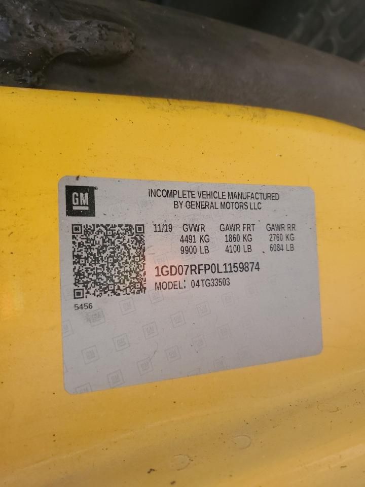 2020 GMC Savana Cutaway G3500