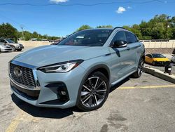 Salvage cars for sale from Copart North Billerica, MA: 2024 Infiniti QX55 Luxe