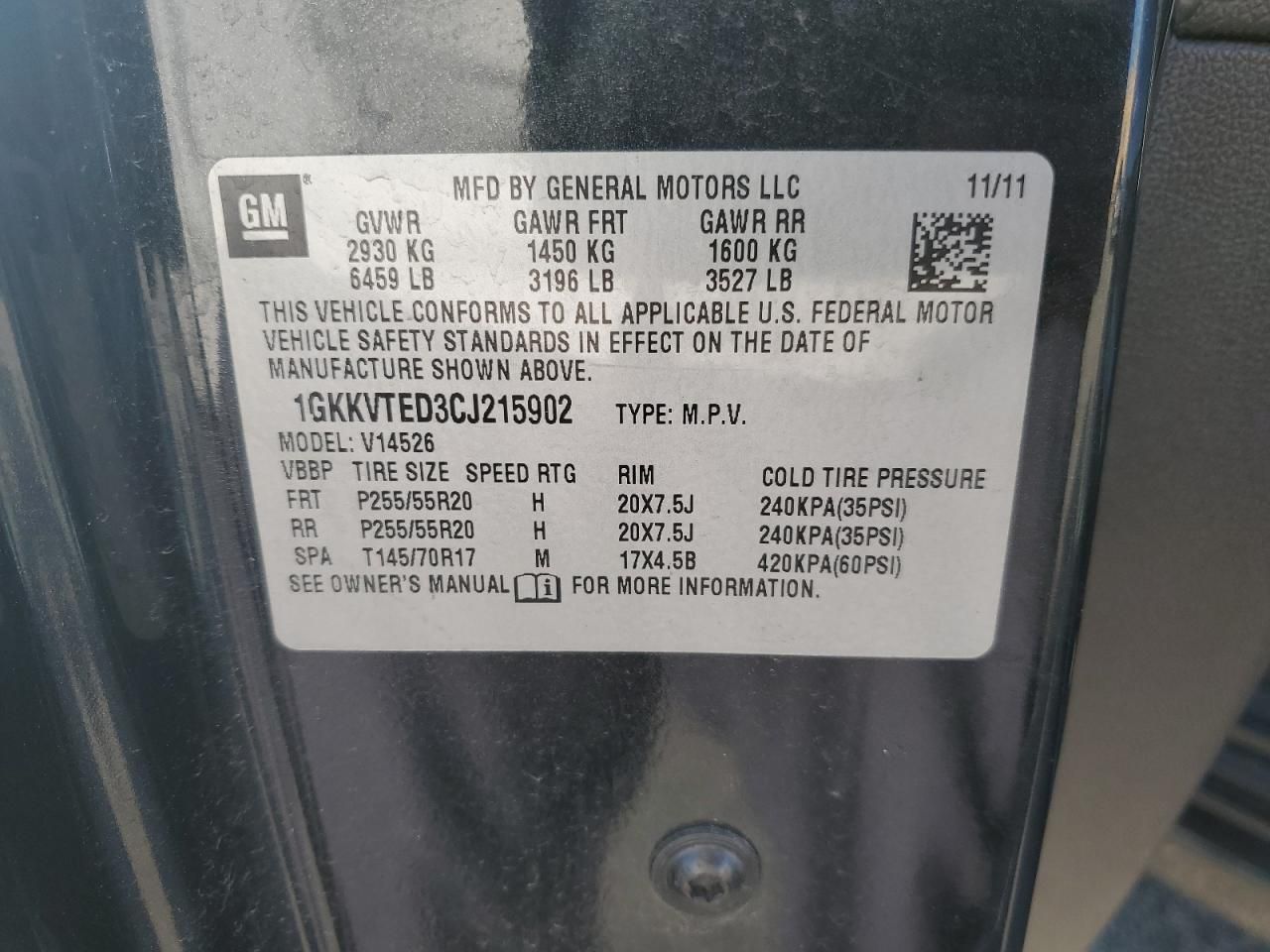 2012 GMC Acadia Denali