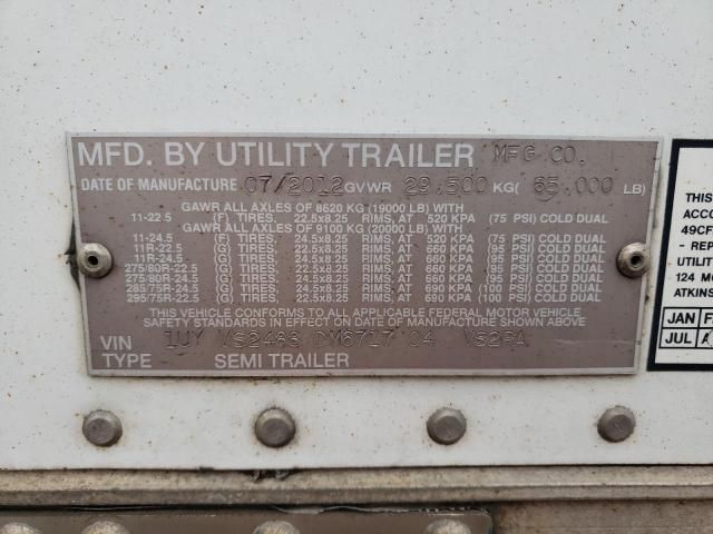 2013 Utility VS2RA Refrigerated Van Trailer