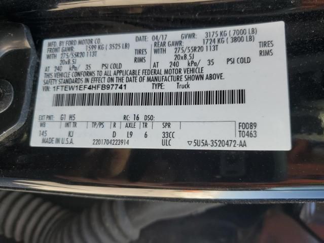 2017 Ford F150 Supercrew