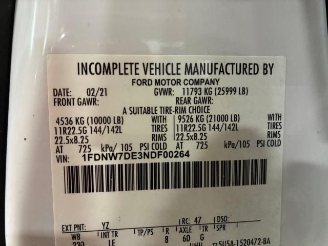 2022 Ford F750 Super Duty