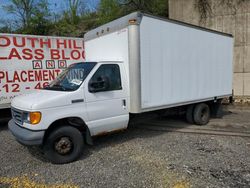 Salvage trucks for sale at West Mifflin, PA auction: 2021 Ford Econoline E350 Super Duty Cutaway Van