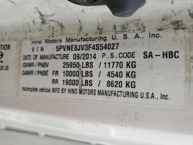 2015 Hino 258 268