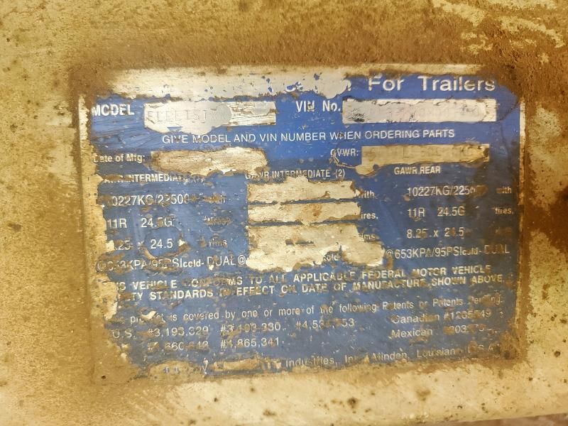 2012 Clement END Dump Trailers DRY Van Trailer