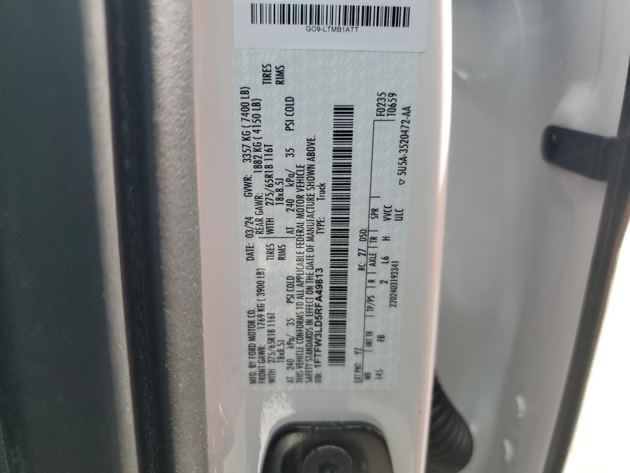2024 Ford F150 xlt