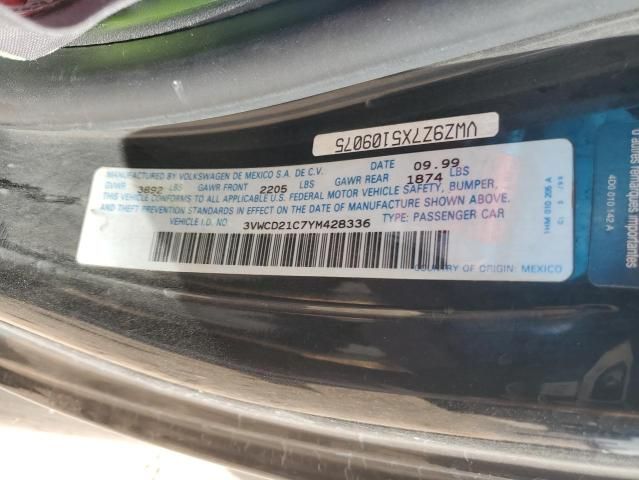 2000 Volkswagen New Beetle GLS