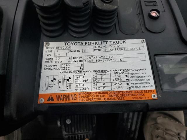 2016 Toyota Fork Lift