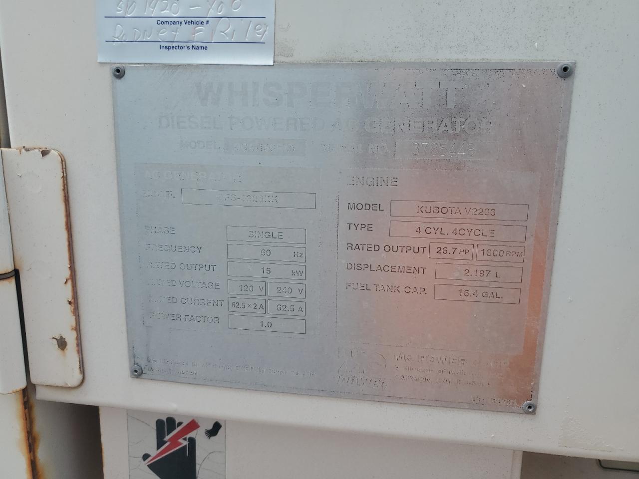 2006 MQP 2006 MQ Power Whisperwatt Generation